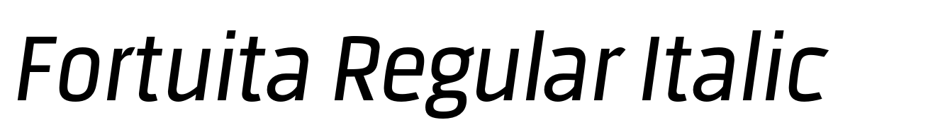 Fortuita Regular Italic